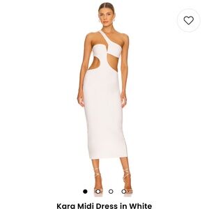 NBD White Kara Dress. Worn once. Size Medium.